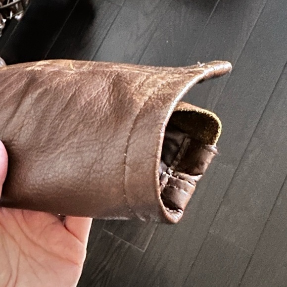 Men’s Schott Brown Leather Jacket 519 Size M - Picture 6 of 16